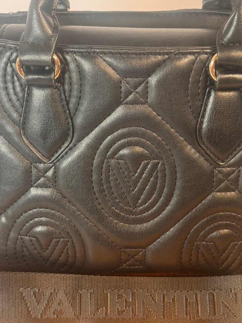 Valentino Orlandi Black Crossbody vegan leather bag. - Picture 4 of 12